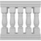 Ekena Millwork Fiberthane Oxford Balustrade Railing Kit, Style N (7 5/8" On-Center Spacing to Pass 4" Sphere Code) BALK38X036OXN - alternate 1